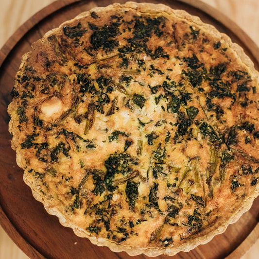 GF Asparagus, Cauliflower, & Feta Quiche