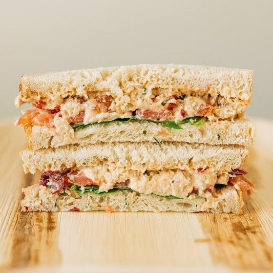 Autumn Mock Chicken Salad Sandwich