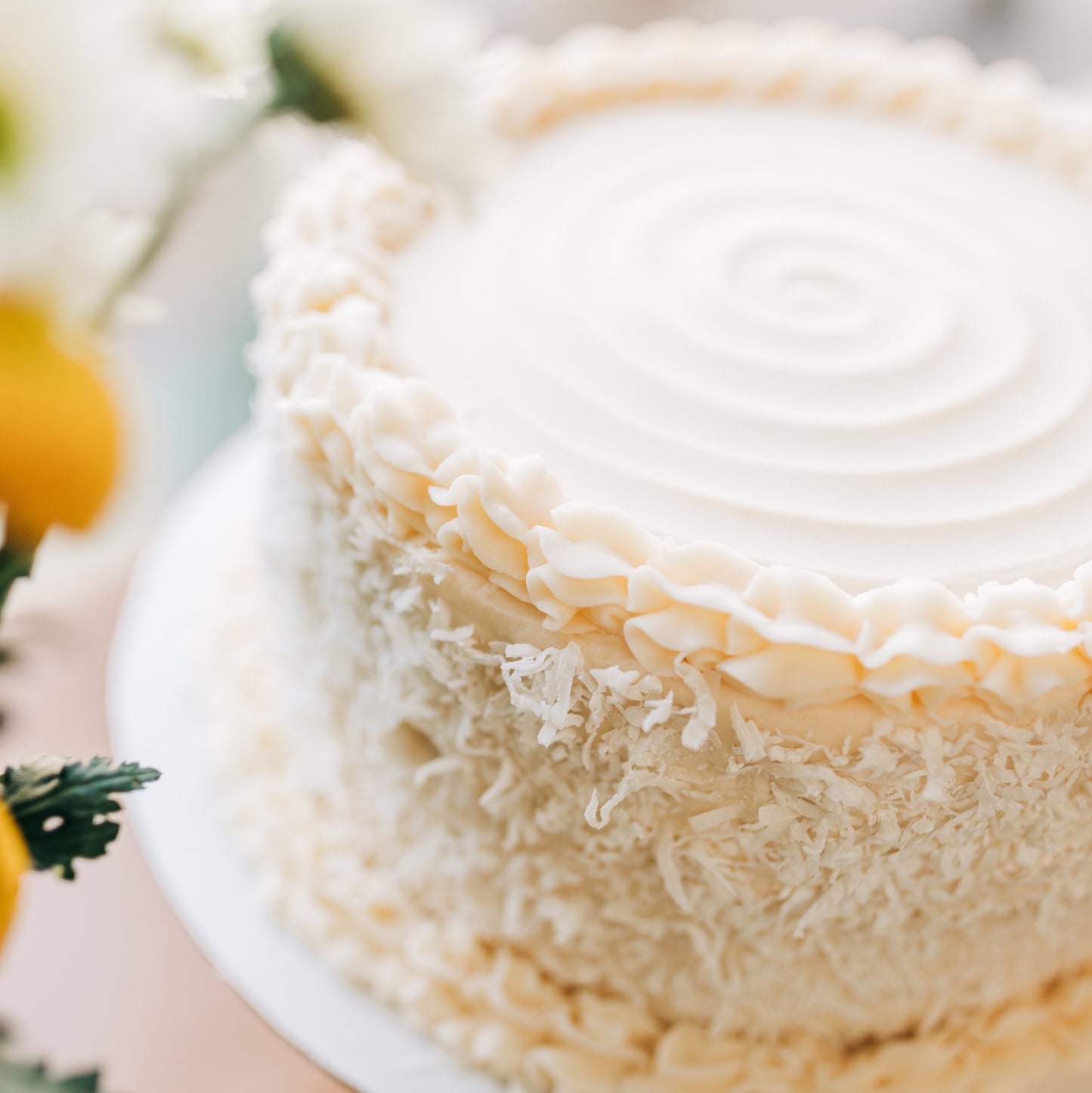 Coconut Cake with Cream Cheese Frosting